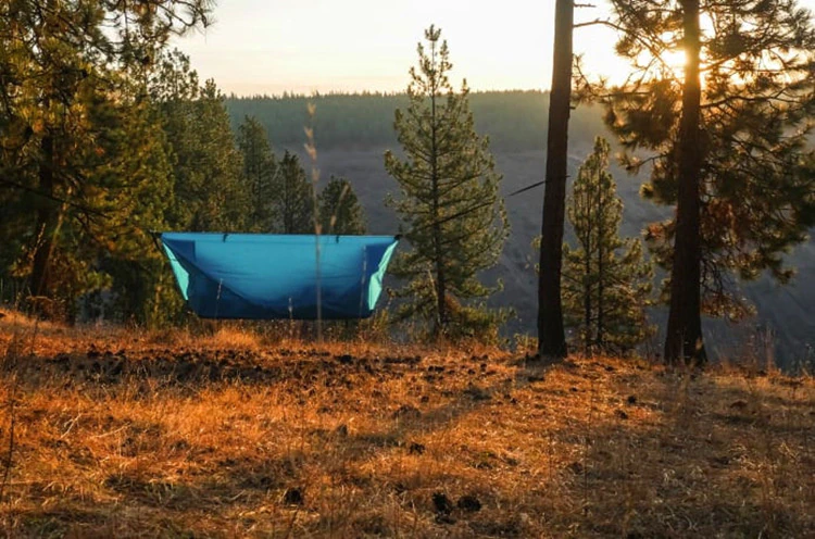 Cheap Goat Tents Mosquito Net Hammock Canopy Tent Large Space Anti Rollover Outdoor Camping Awning  Rainproof And Sunscreen Hanging Sun Shelter Tents 